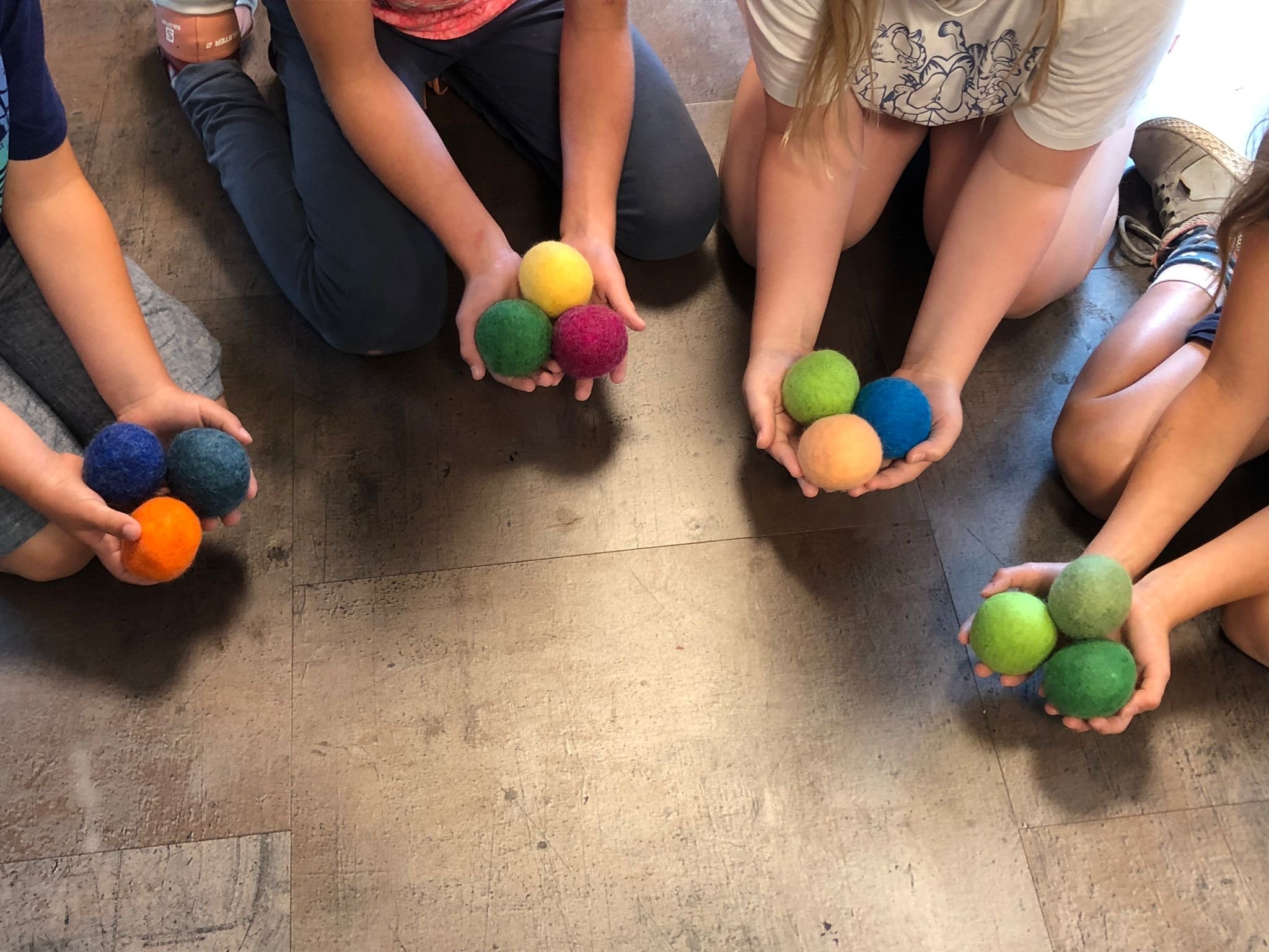 Jonglierbälle filzen