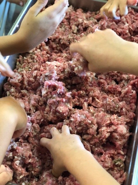 Besuch in der Metzgerei