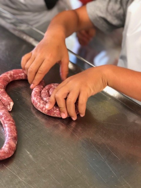 Besuch in der Metzgerei