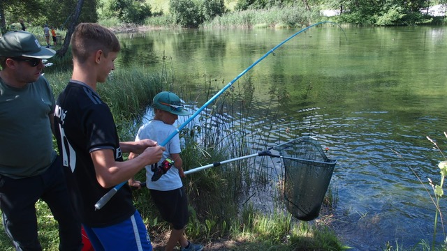 Fischen beim Forellensee